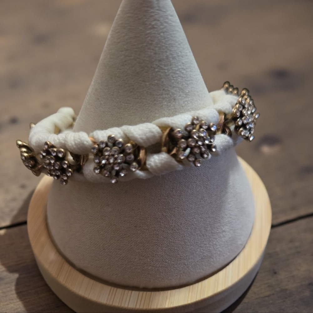 J. Crew Pavé Wrapped Chain Bracelet